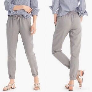 Point Sur Linen Seaside Pant In Fisherman Gray Size 12 Drawstring Waist Lyocell